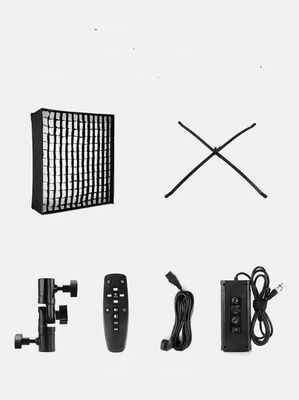 Portable Roll-up LED Light Adjustable Color Temperature 3200K-5600K Remote Control 200W Grid Softbox for Photography Live fornitore