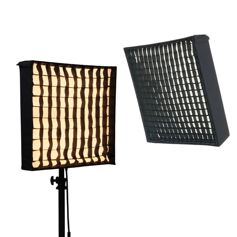 Portable Roll-up LED Light Adjustable Color Temperature 3200K-5600K Remote Control 200W Grid Softbox for Photography Live fornitore